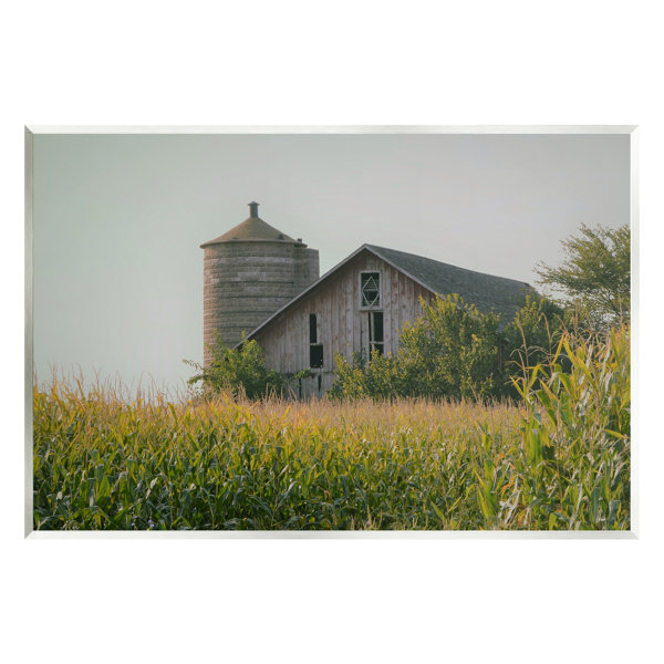 Stupell Industries Soothing Countryside Barn Clear Sky Rural Grass by